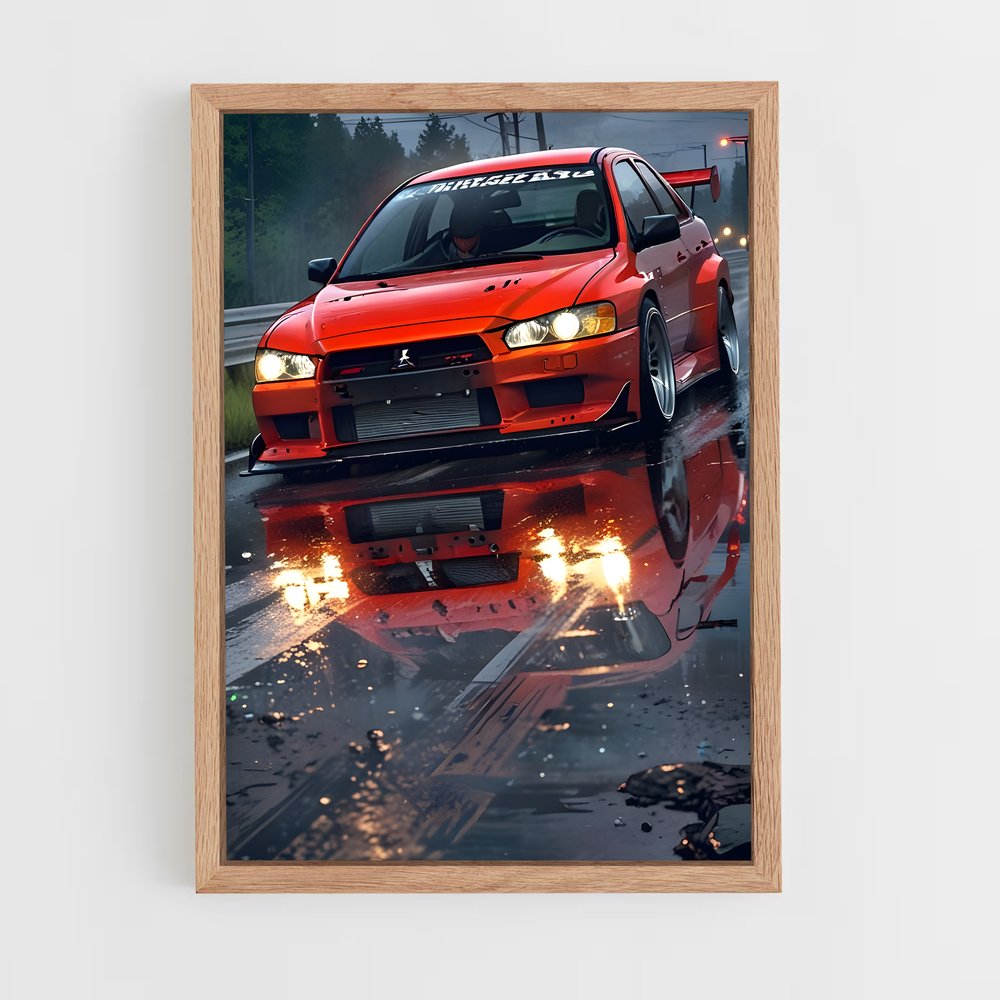 Poster Puddle Power – affiche Mitsubishi (vue 4)